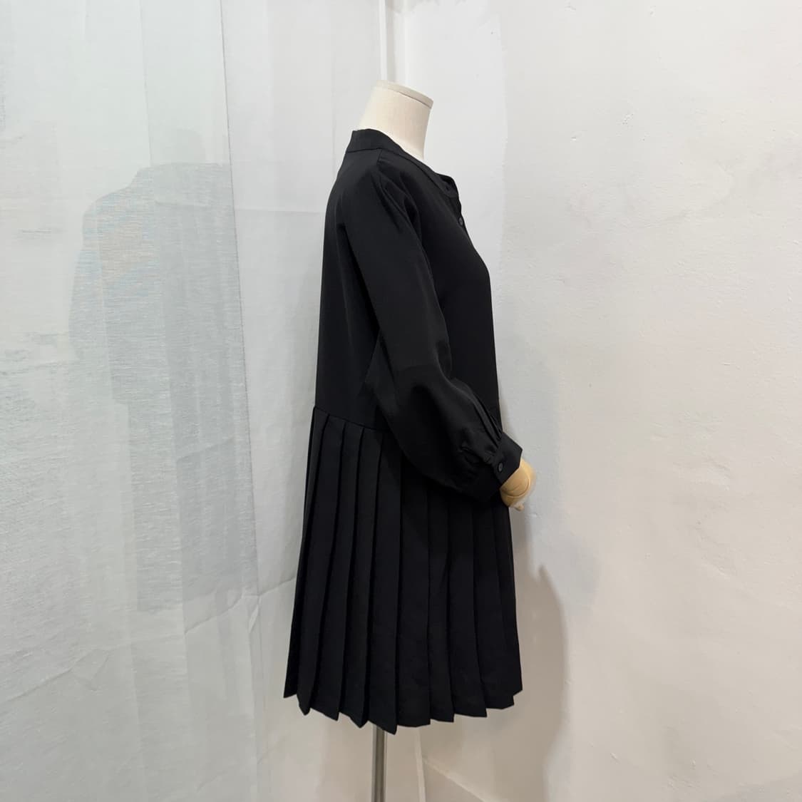 디어리스트 플리츠 블랙원피스 미니원피스 주름 3750 상품이미지3