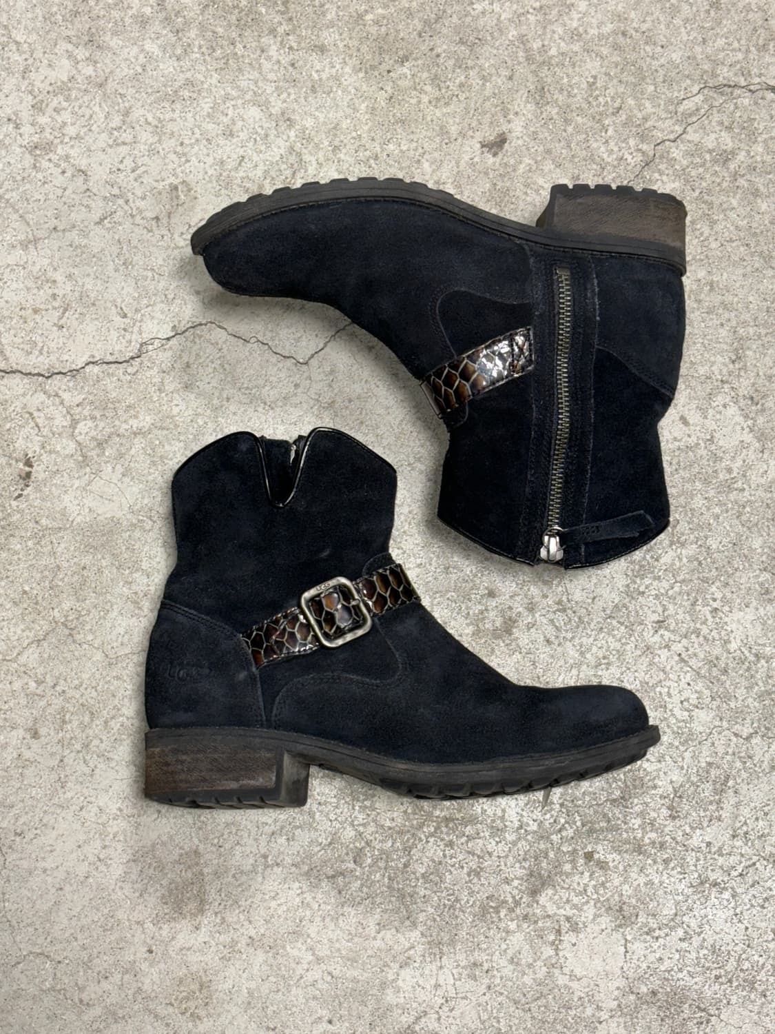 어그 스웨이드 버클 앵클 부츠 상품이미지10