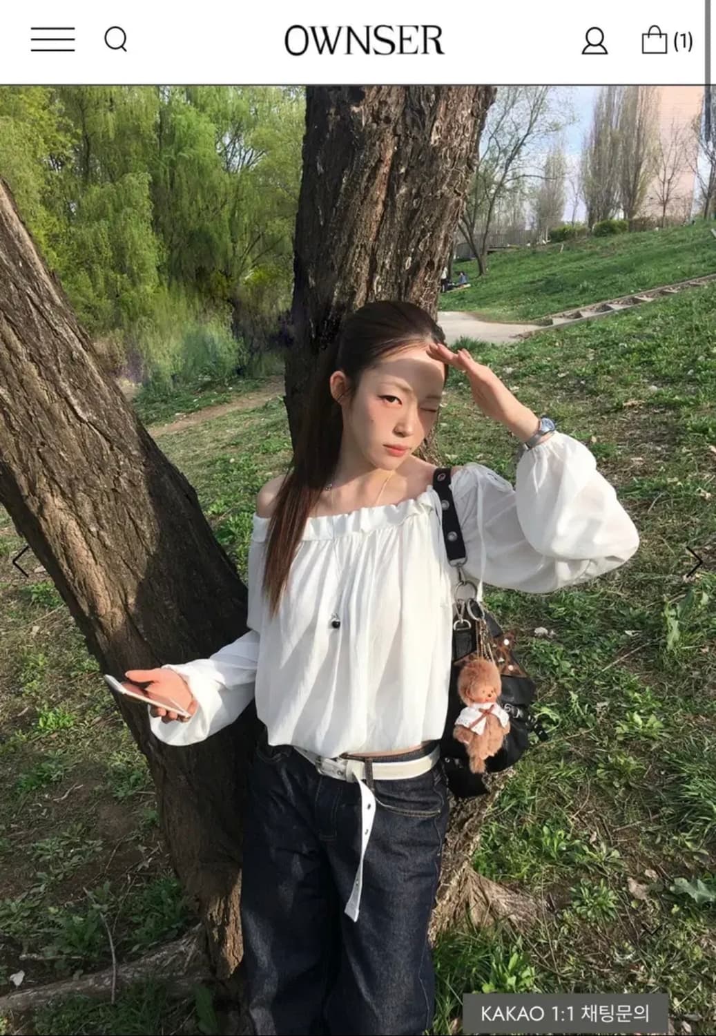 오운서-Remisol 3-Way Blouse_White 상품이미지3