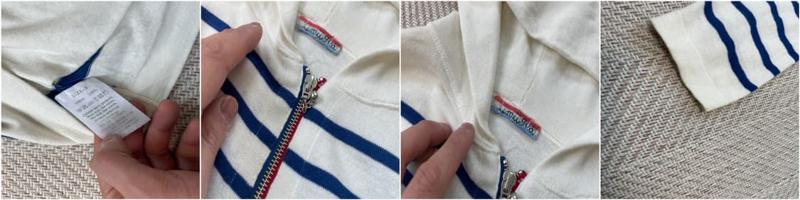 45rpm 스트라이프 후드 가디건 집업  J03767 상품이미지9