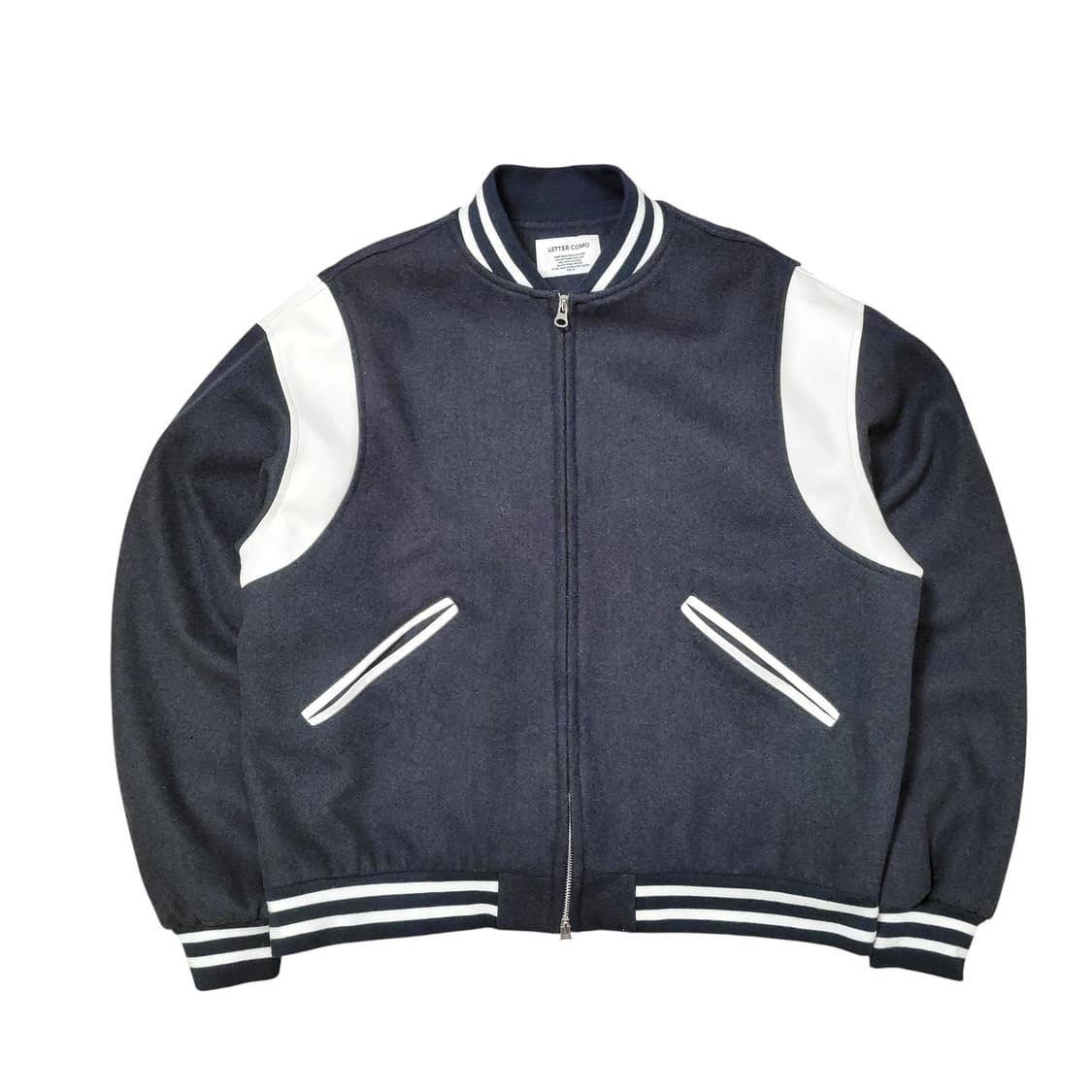 레테르코모 네이비 바시티 자켓 상품이미지1