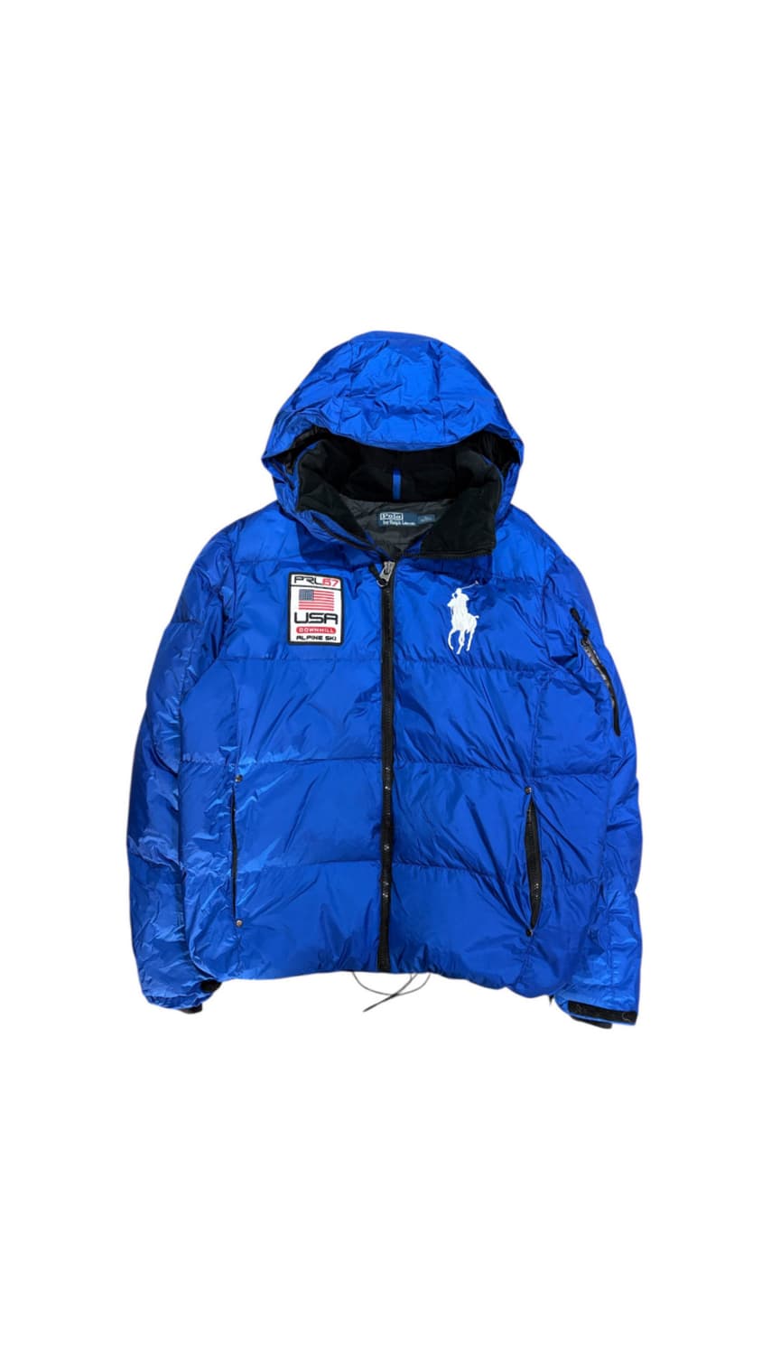 폴로 랄프로렌 치프키프 빅포니 성조기 패딩 블루 상품이미지2