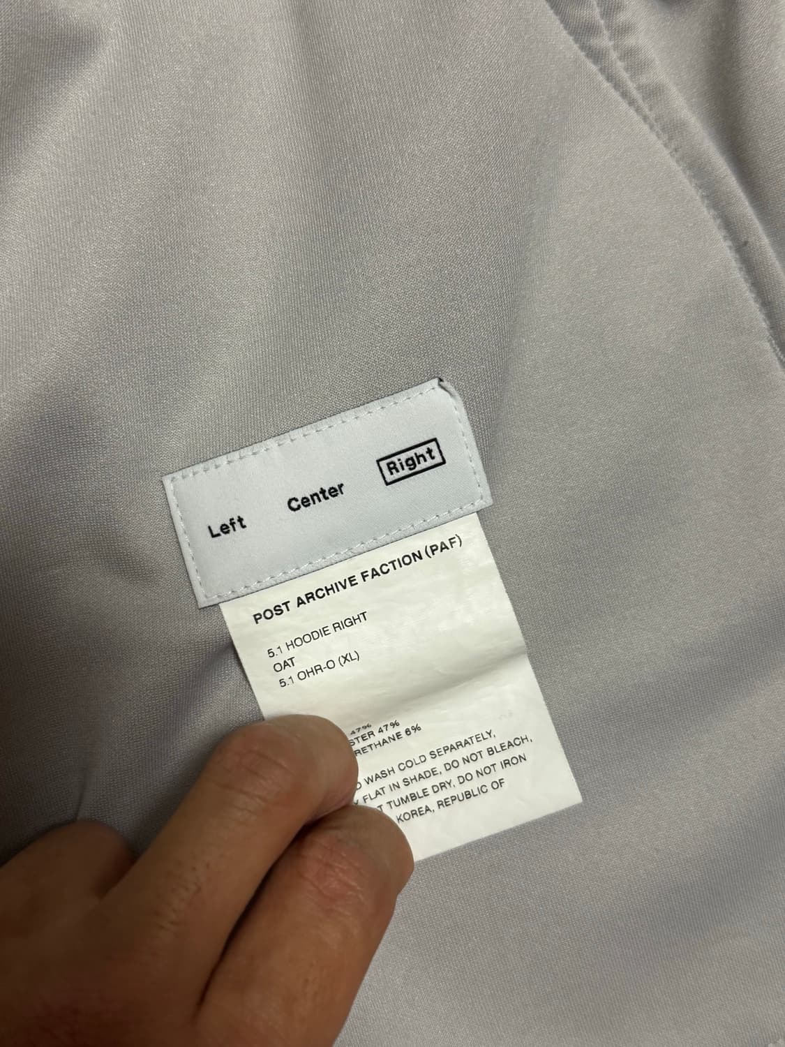 파프 5.1 RIGHT 후드집업 오트 상품이미지6