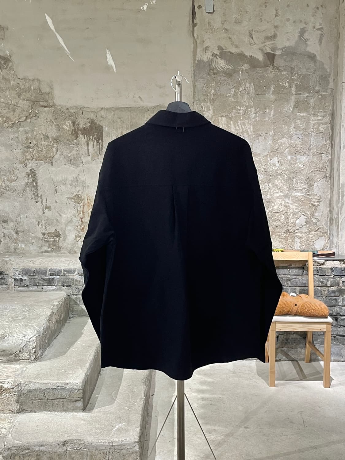 kama 블랙 디테쳐블 슬리브 시어서커 셔츠 상품이미지6