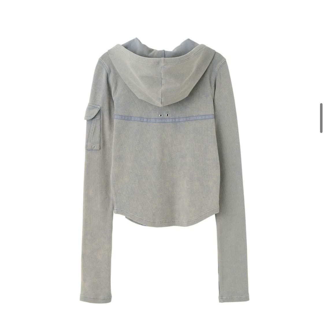 스컬프터 워시드 본디지 후드집업 washed sage L 상품이미지6