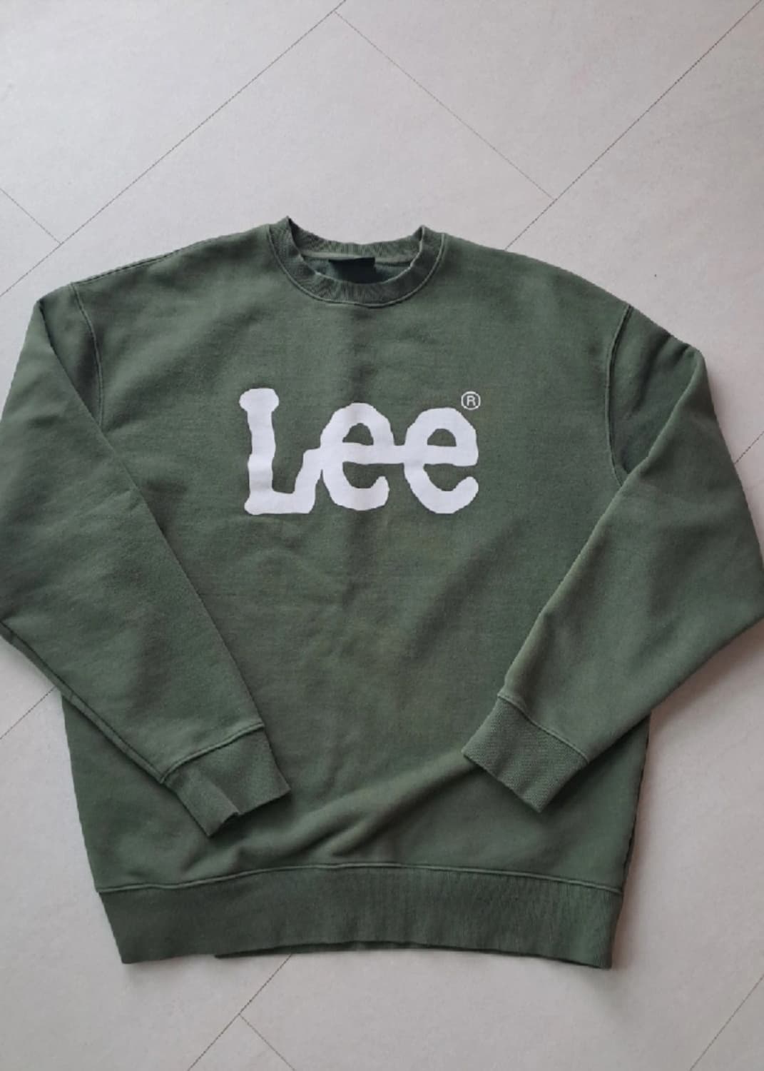 Lee 카키 맨투맨 XL 상품이미지1