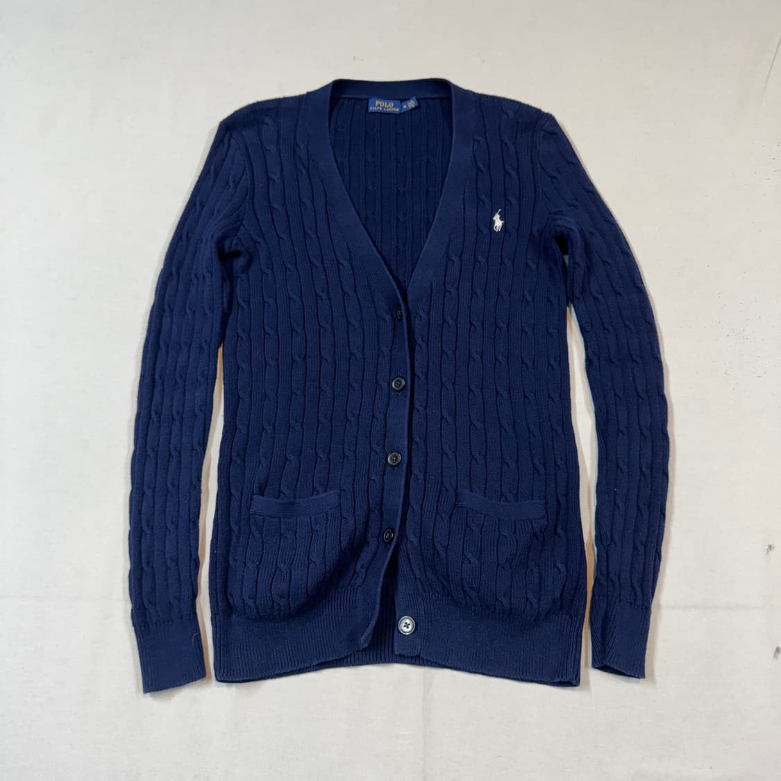M) 폴로 랄프로렌 코튼 케이블 꽈배기 가디건 상품이미지1
