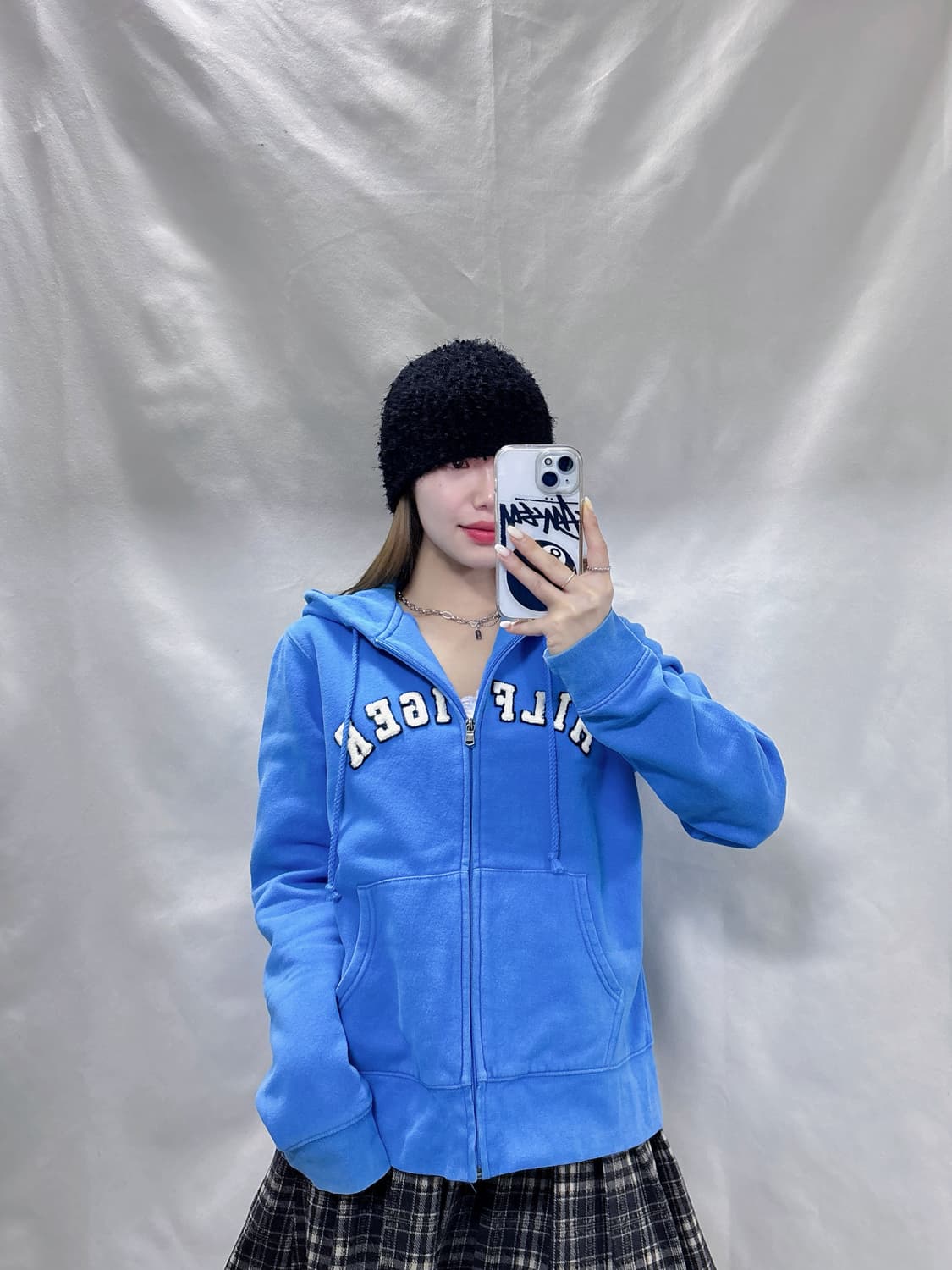 타미힐피거 베이비블루 빅로고 후드집업  상품이미지1