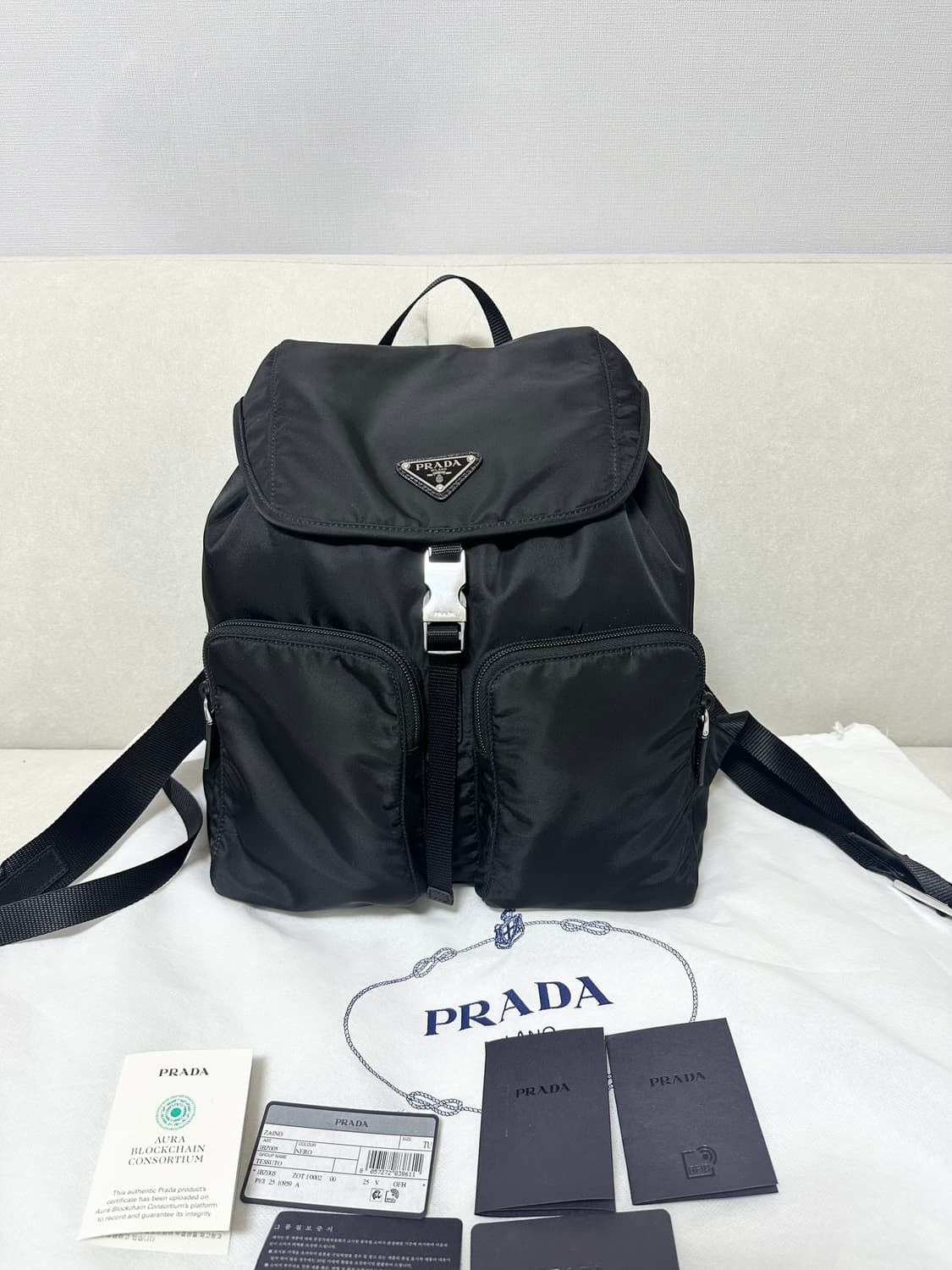 [SA 정품] 프라다 투 포켓 백팩 신형 상품이미지2