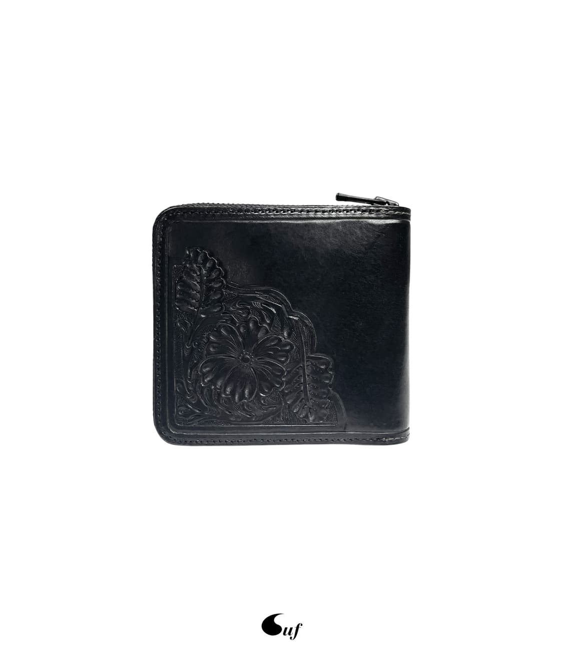 carving leather zipped wallet 상품이미지1