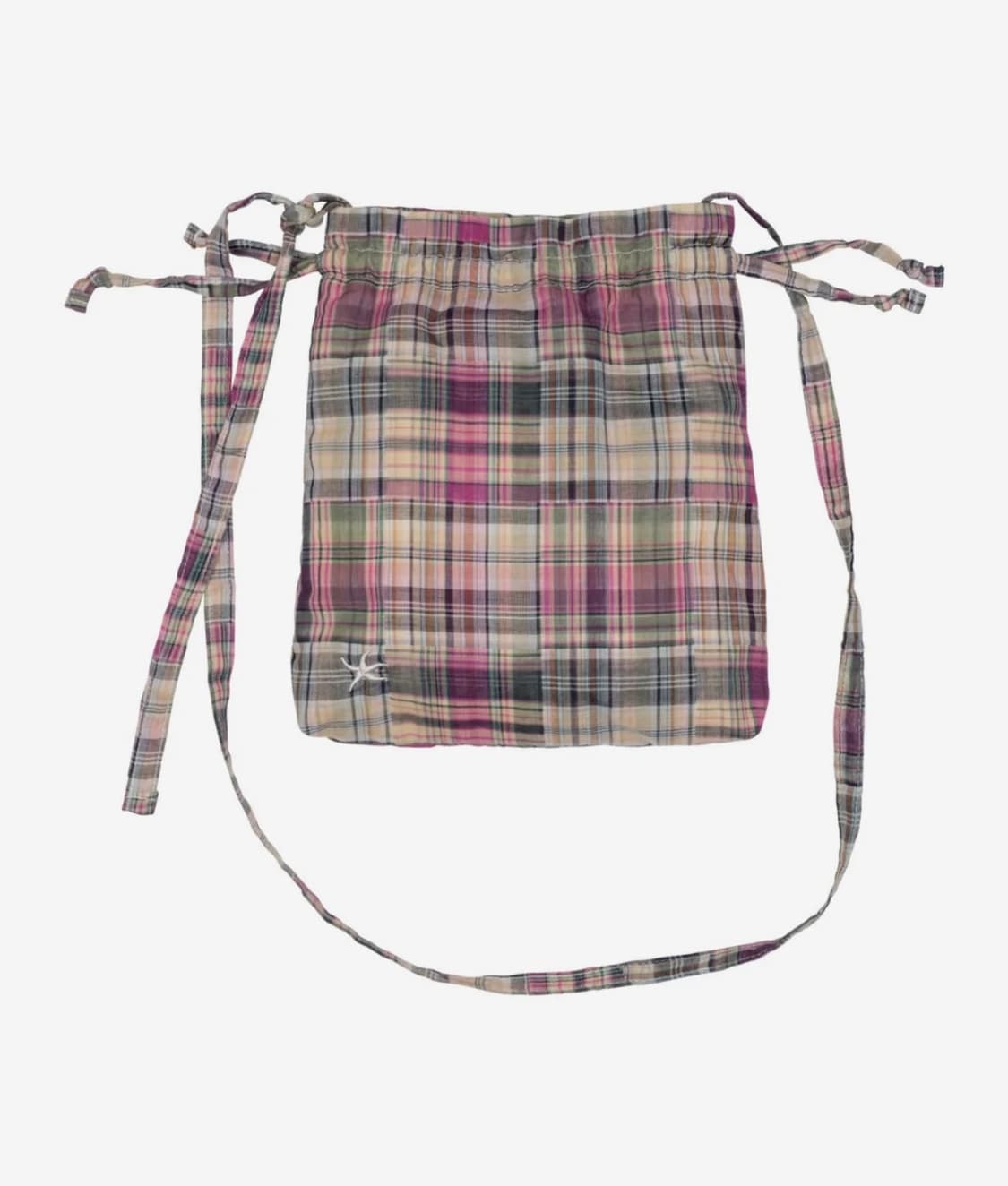 더콜디스모먼트 TCM 빈티지 체크 파우치 백 (보라) 상품이미지4