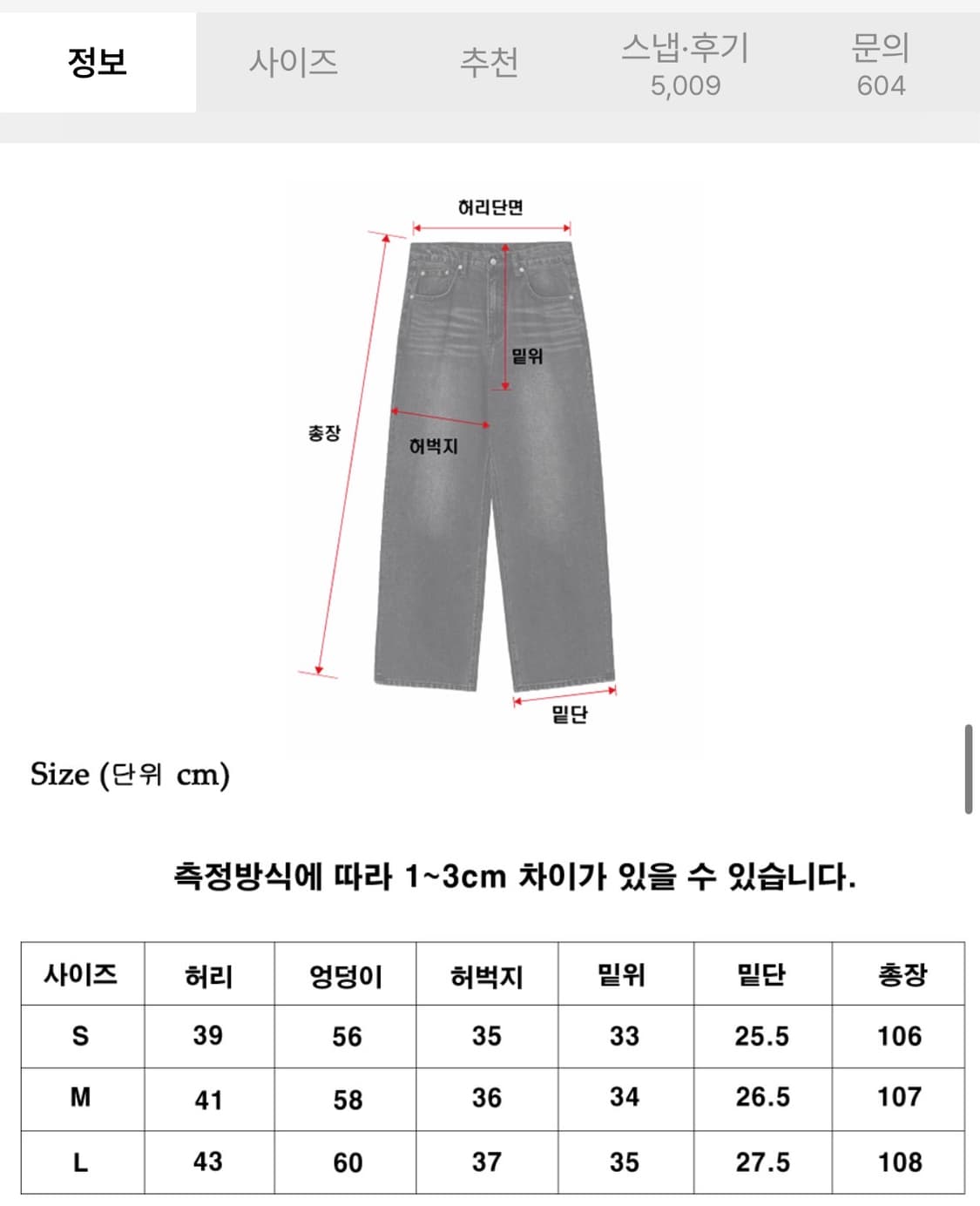 어널러코드 리자드 데님팬츠 (흑청) 상품이미지3