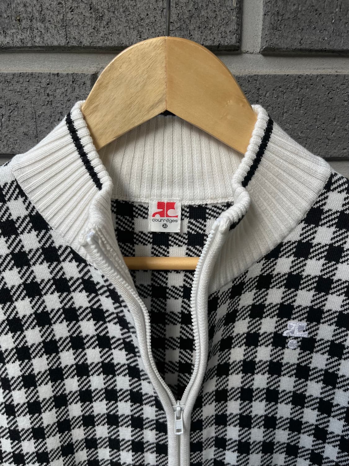 COURREGES 꾸레쥬 니트집업 상품이미지4