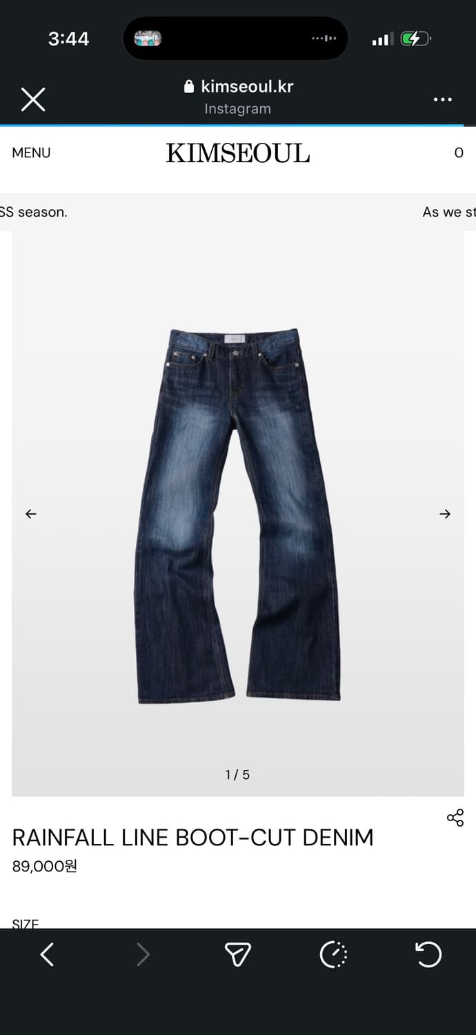 킴서울 부츠컷 L판매 상품이미지1