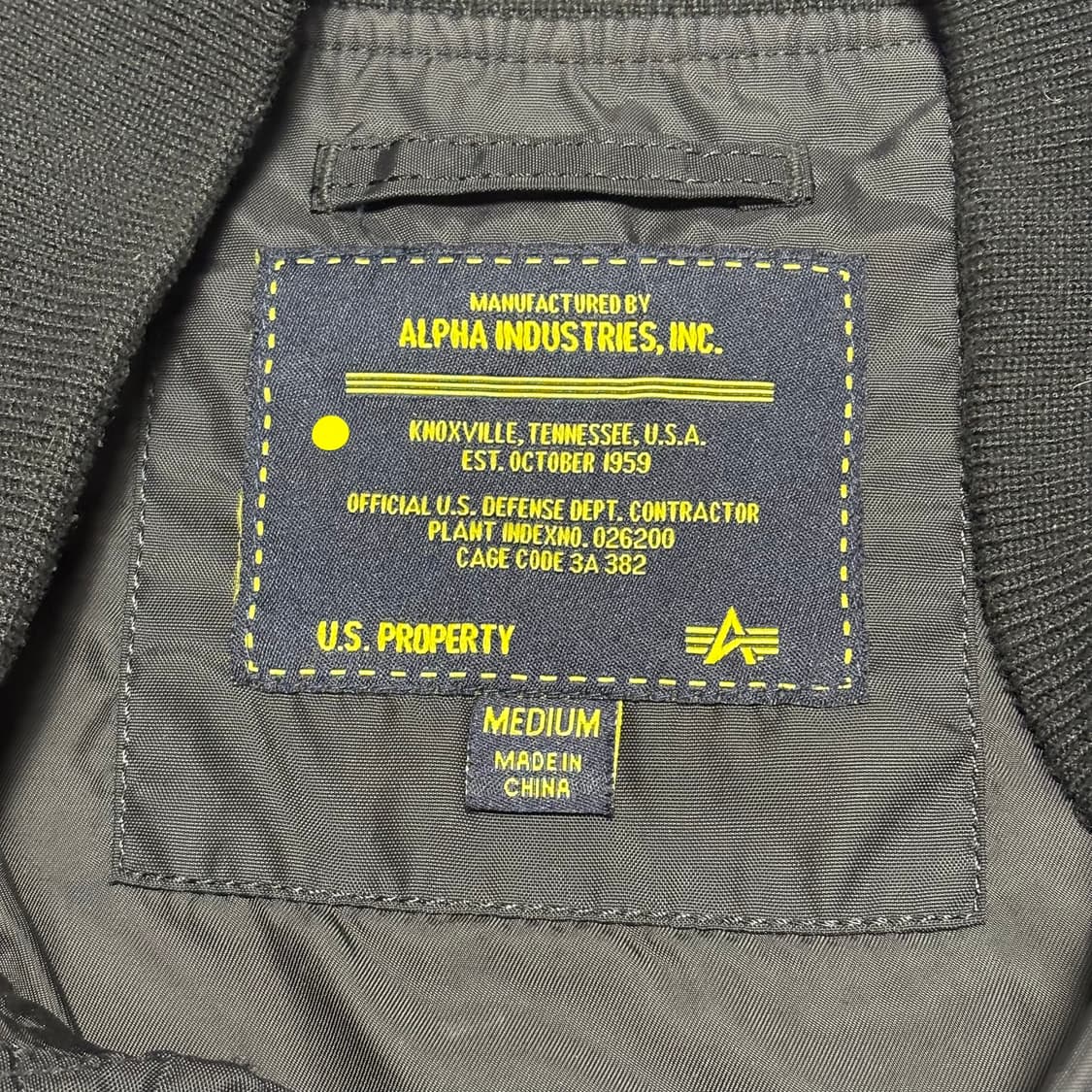 Alpha Industries MA-1 스카이마스터 블랙 항공 점퍼 상품이미지3