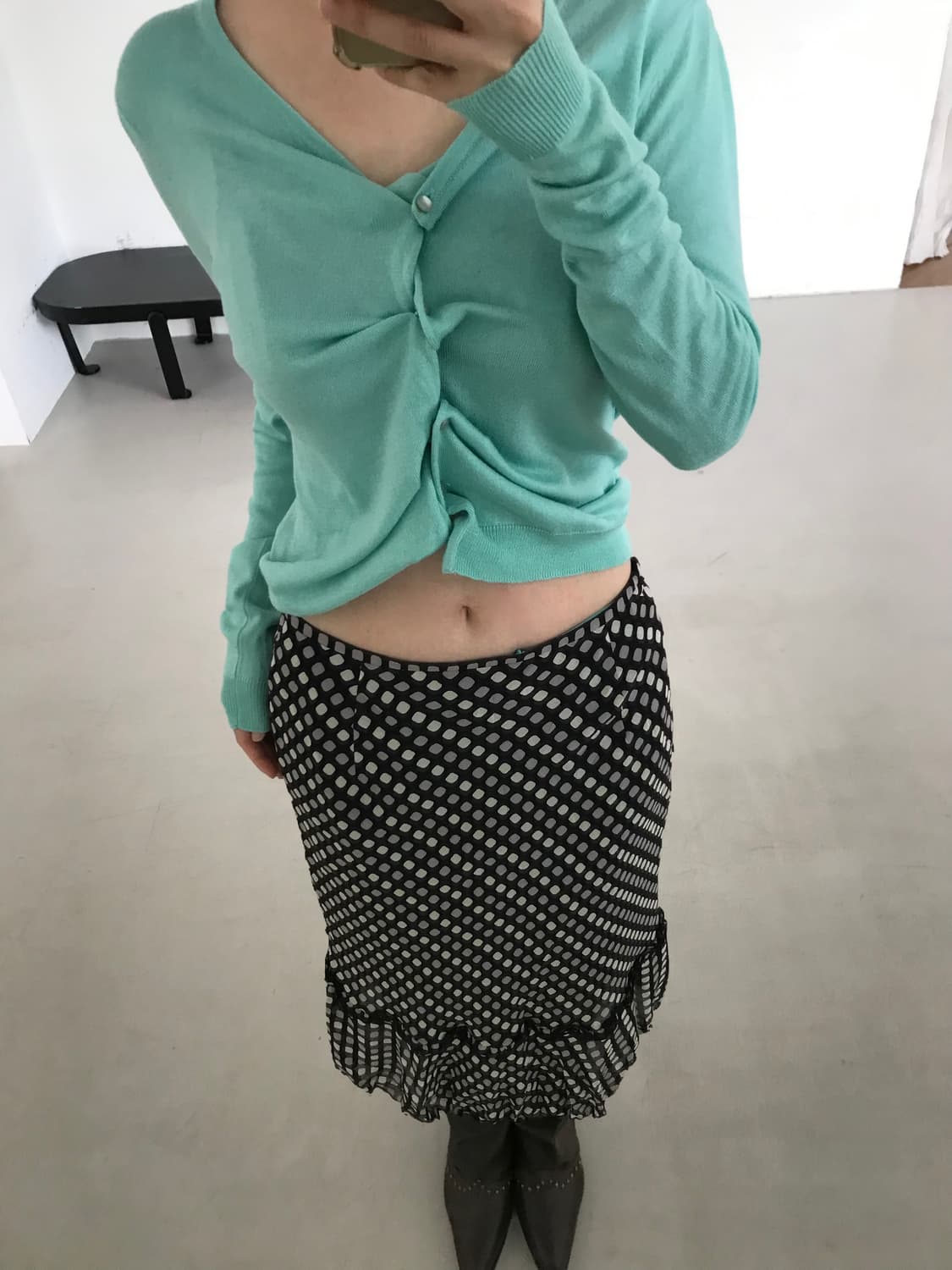vintage mint cardigan 상품이미지1