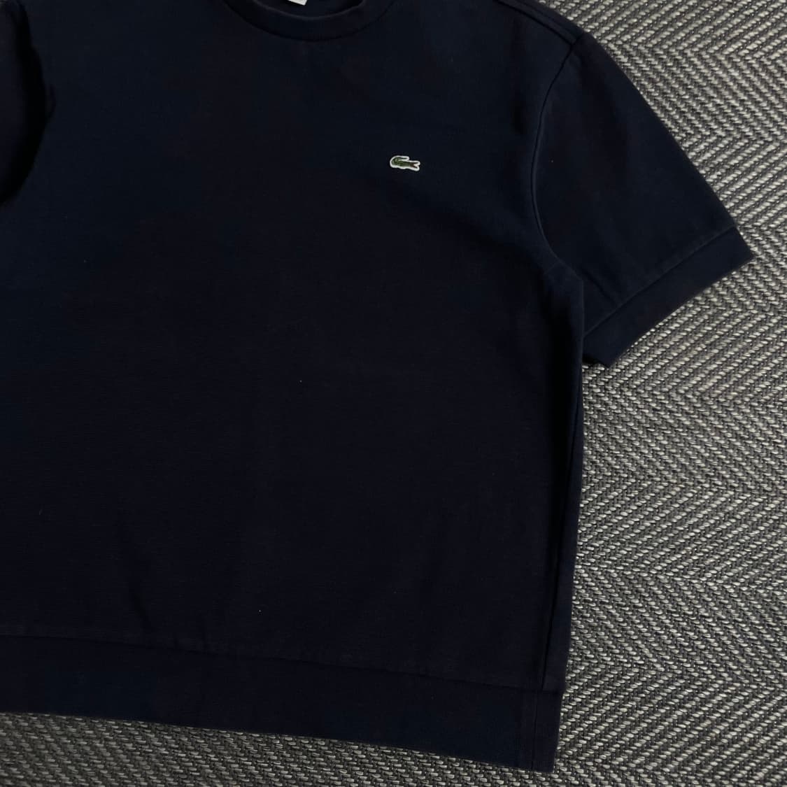라코스테 네이비 크루넥 반팔 티셔츠 y 3806 상품이미지3
