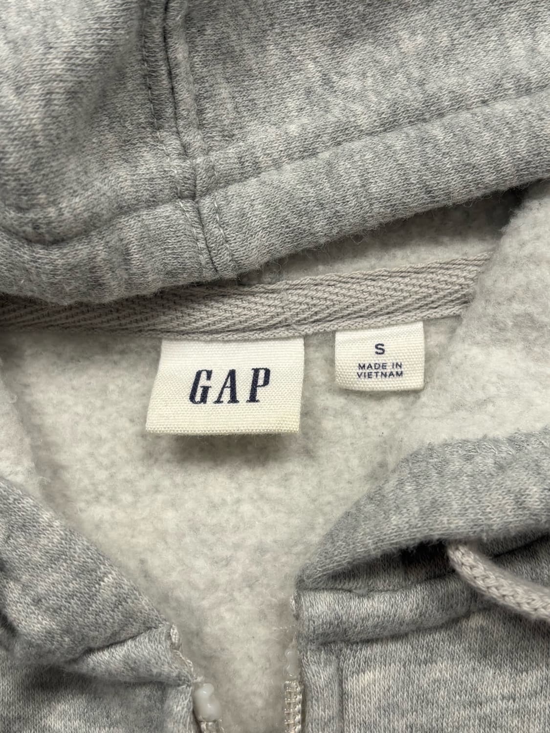 갭 빅로고 그레이 후드집업 상품이미지5