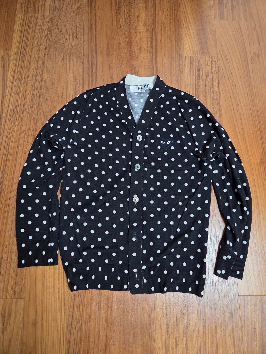 꼼데가르송 플레이 블랙 도트 가디건 상품이미지1