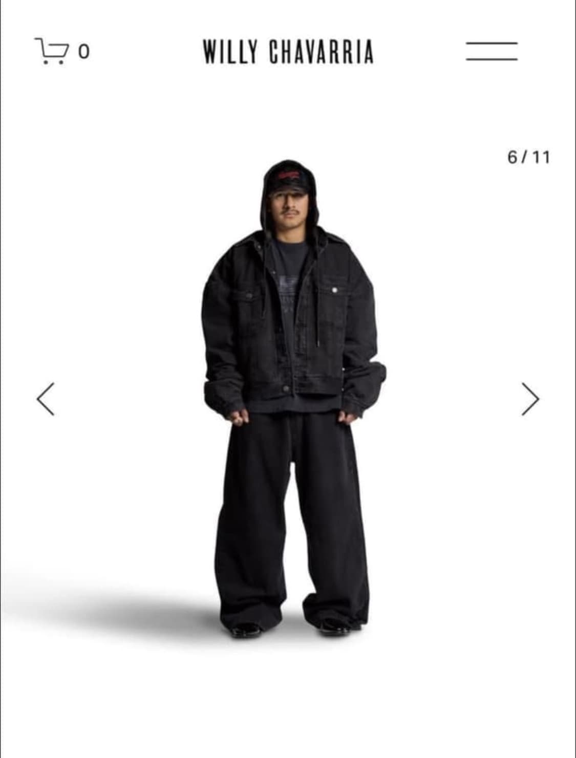 윌리차바리아 데님후드자켓 상품이미지1