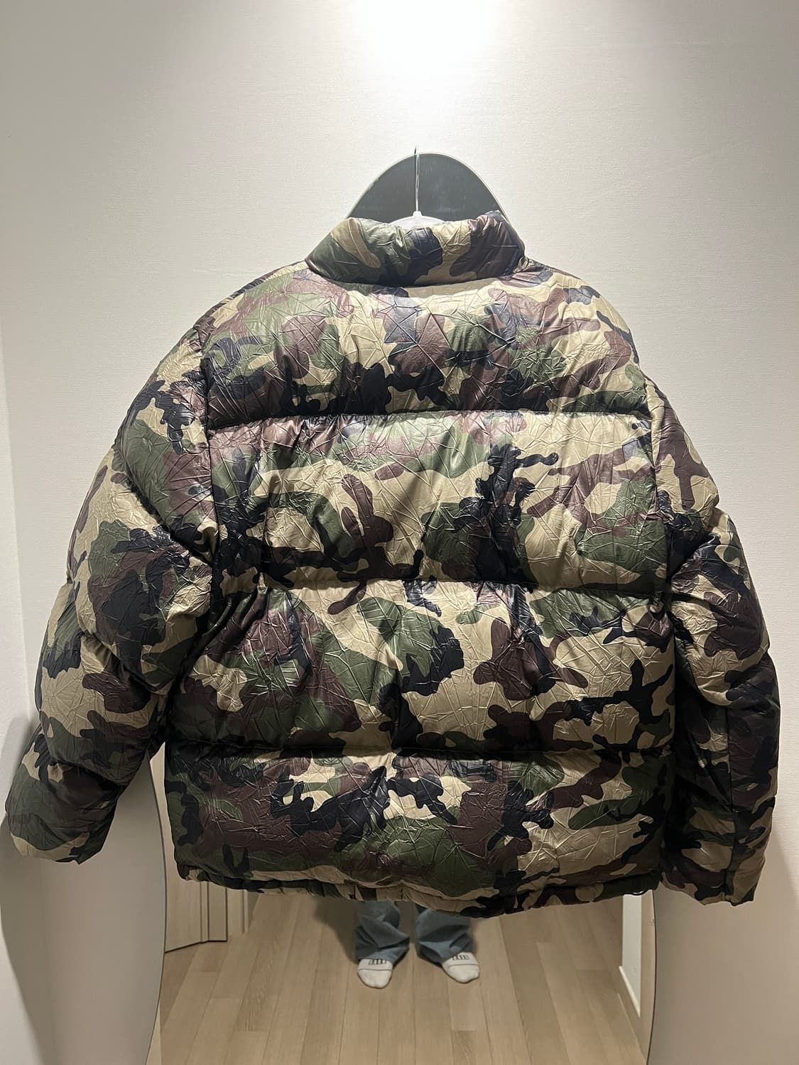 스투시 링클 나일론 다운 푸퍼 XL 우드랜드카모 상품이미지2