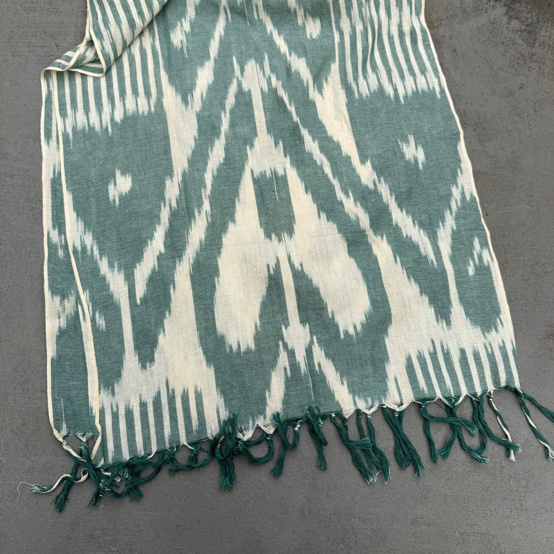 빈티지 프린지 하트 나염 스카프 상품이미지1