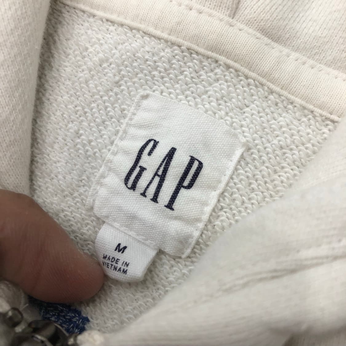 갭 화이트 후드집업 상품이미지7