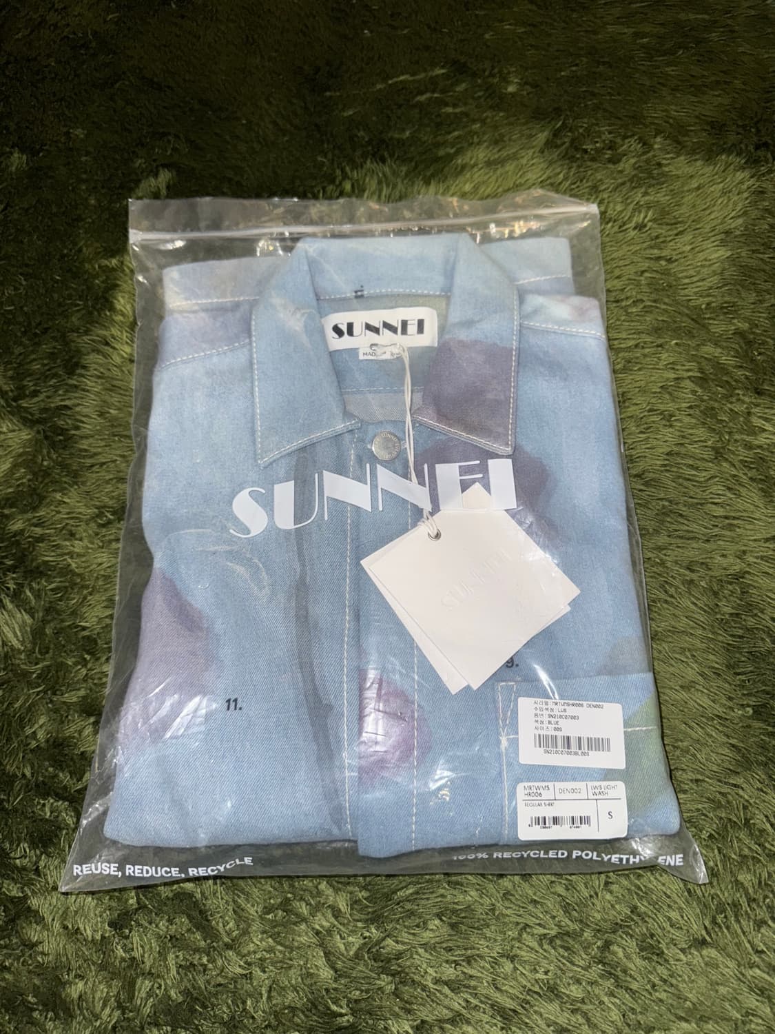 [S] SUNNEI 써네이 플로랄 프린티드 릴렉스핏 데님 셔츠 자켓 상품이미지10