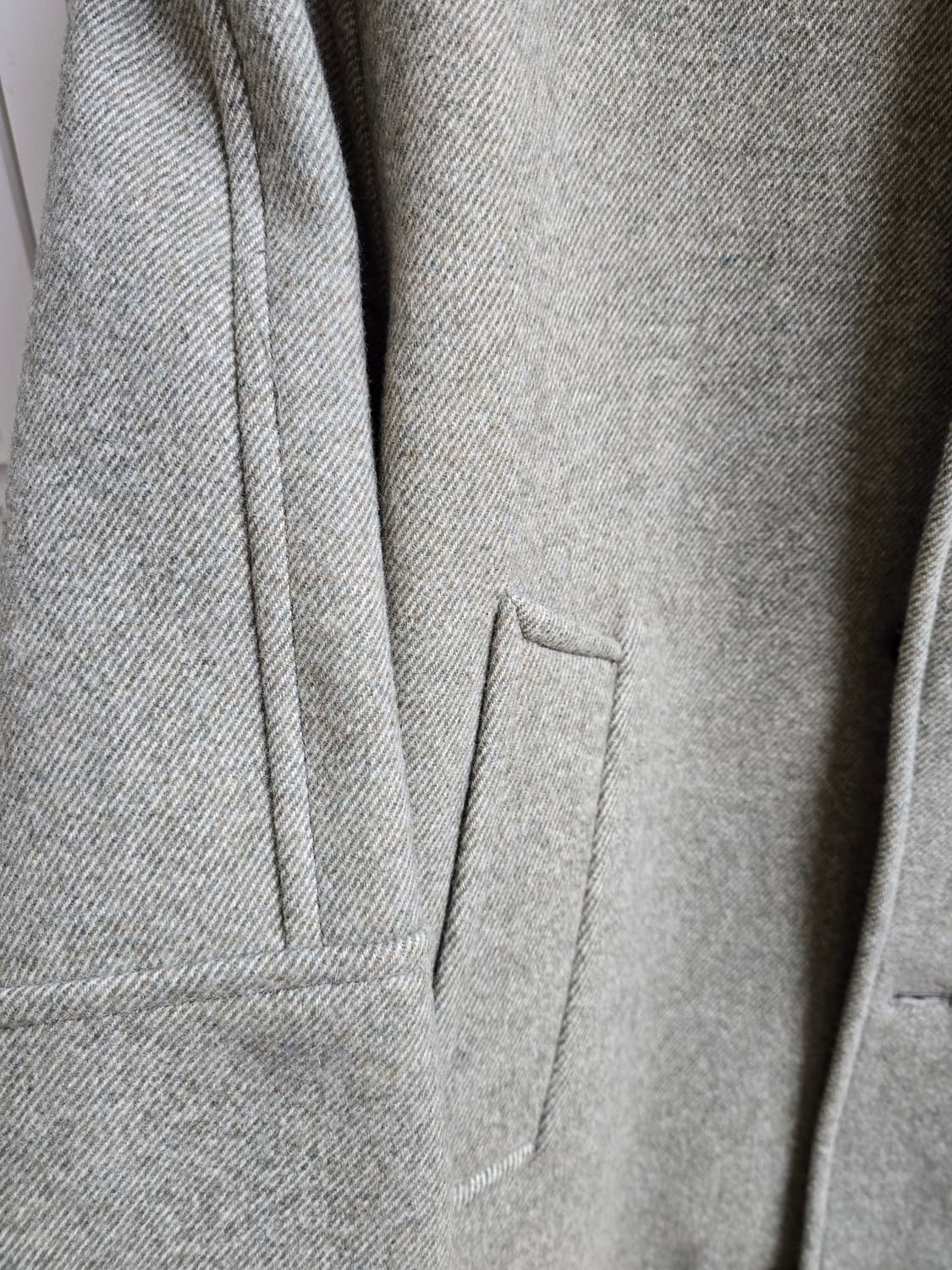 엘무드(LMOOD) 터틀 하프 코트 트윌 그린 46 Size 상품이미지5