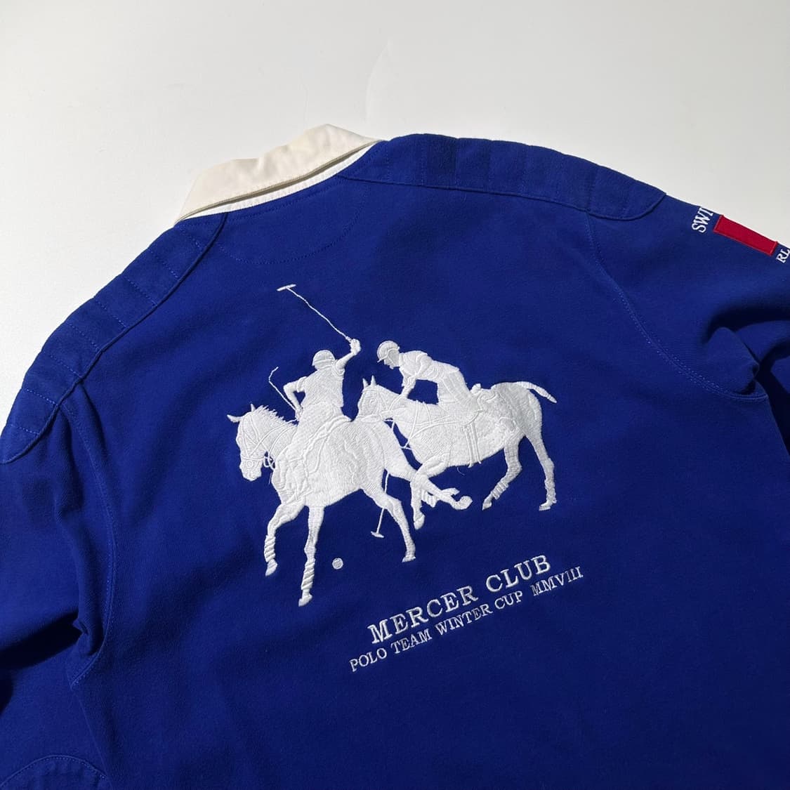 폴로 랄프로렌 스위스 폴로팀 크레스트 로고 럭비 카라 티셔츠 상품이미지6