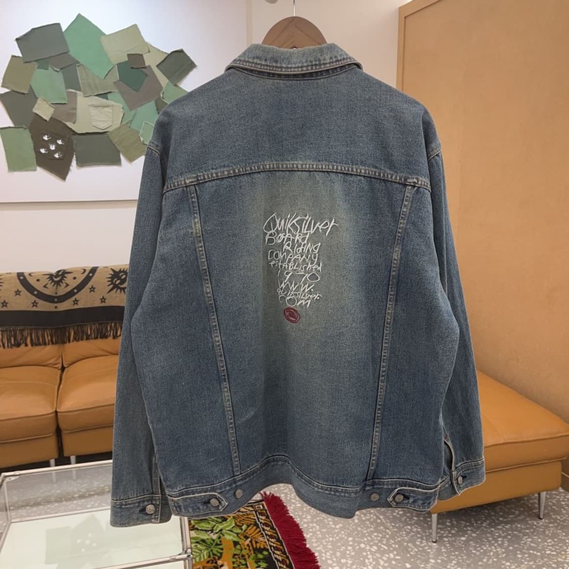 퀵실버 올드스쿨 투포켓 데님 청자켓 105 C06331 상품이미지3