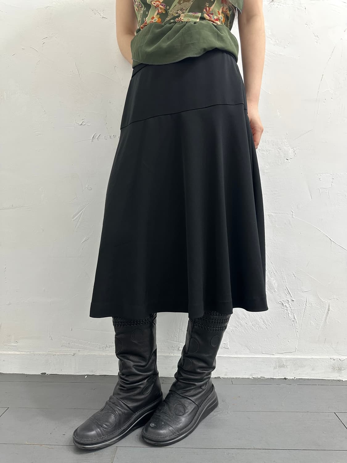 black midi skirt 상품이미지1