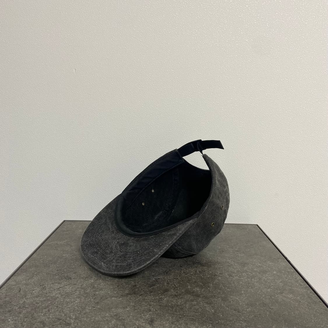 슈프림 스톤 워시드 블랙 박스로고 캠프캡 모자 상품이미지6