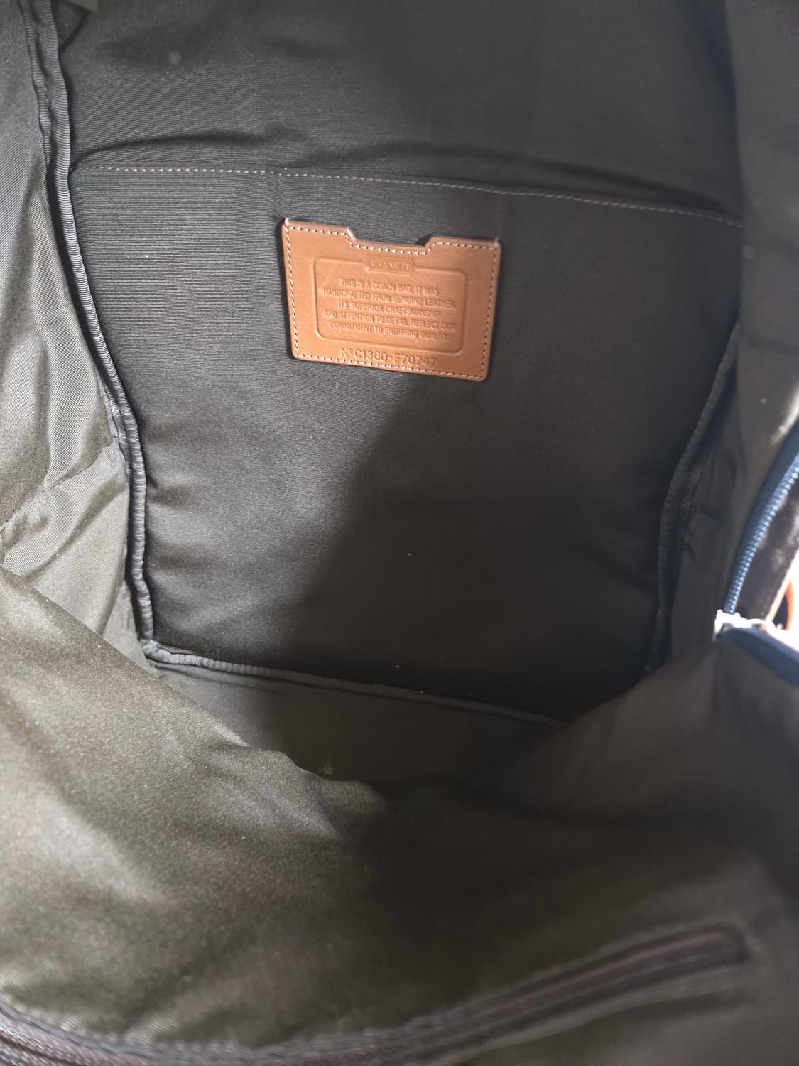 코치 가죽 백팩 브라운 상품이미지8