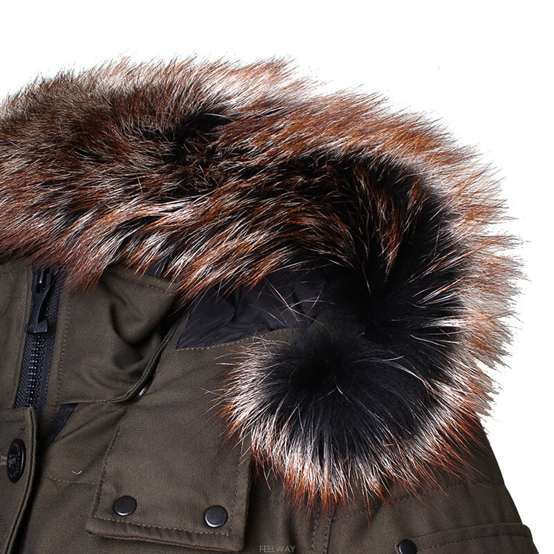 무스너클 카키그린 덕다운 패딩 자켓 (66) 상품이미지5