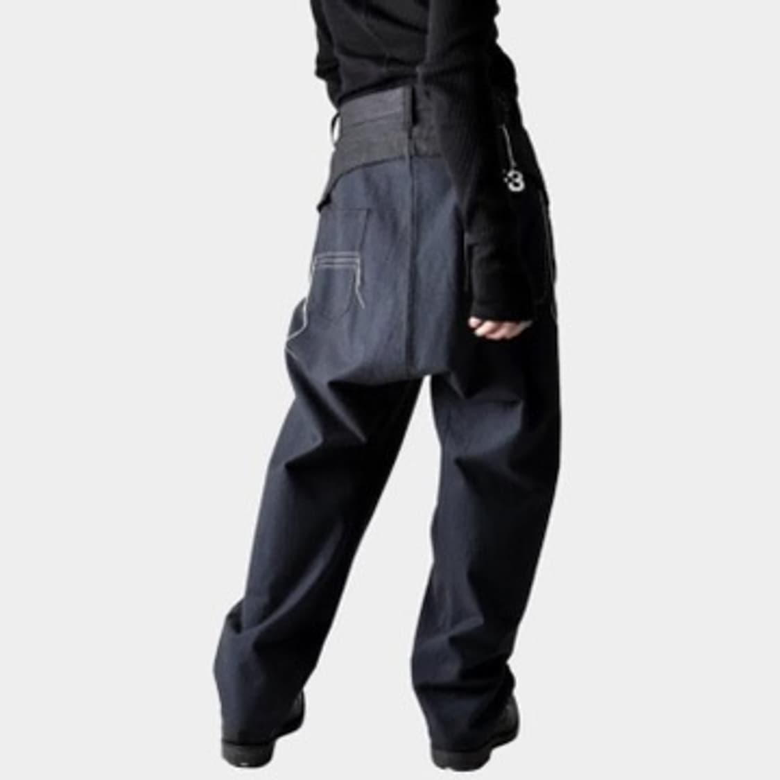 Y-3 요지야마모토 H본 팬츠 네이비 M 상품이미지3