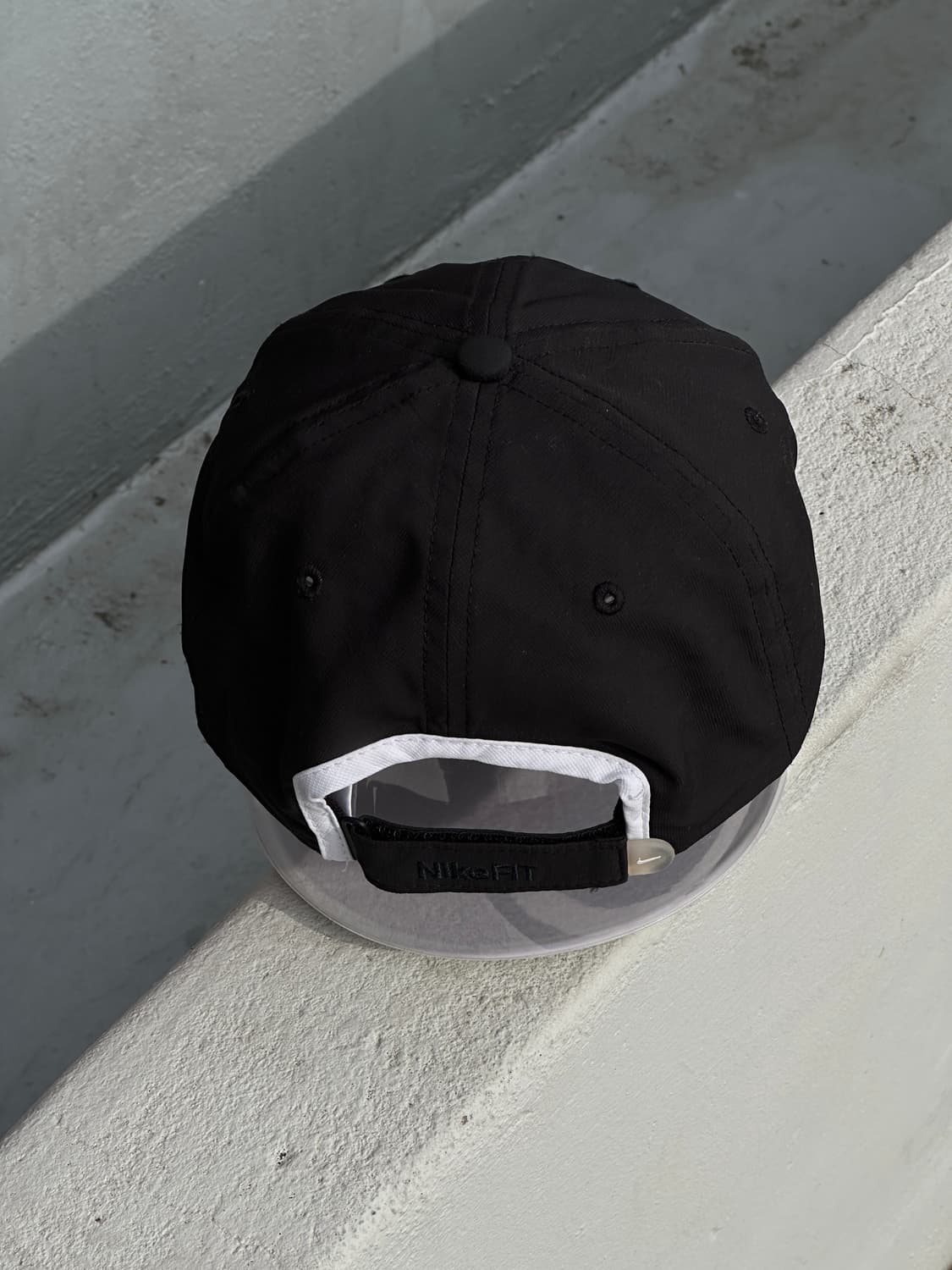 [F] 00s 나이키 로고 블랙 러닝 볼캡 모자 상품이미지4