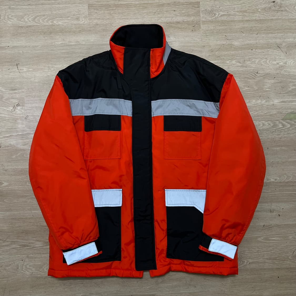 자라 리플렉티브 배색 스키복 보드복 스키점퍼 [오렌지] M/95 상품이미지1