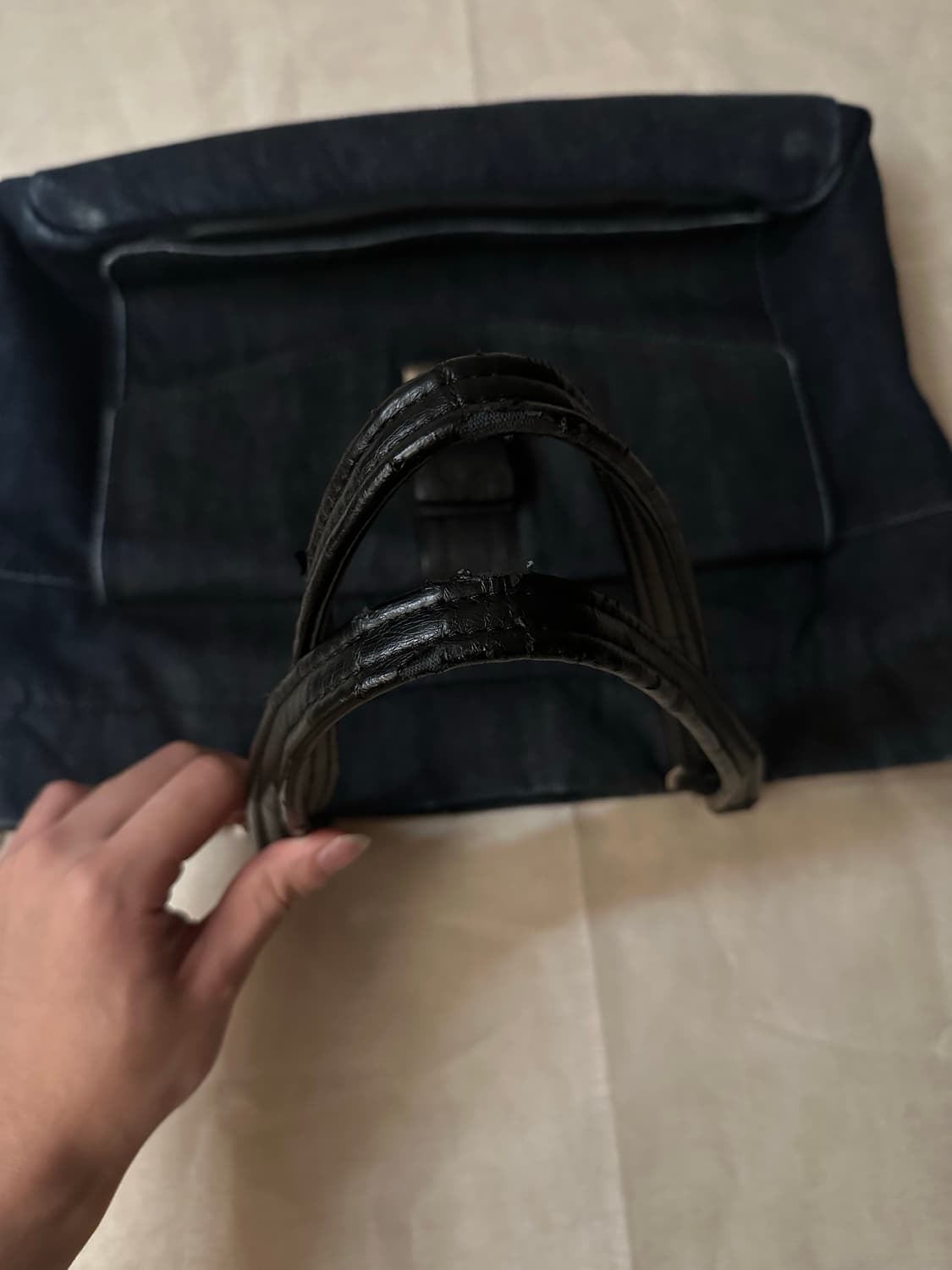 Diesel denim buckle tote bag 상품이미지7