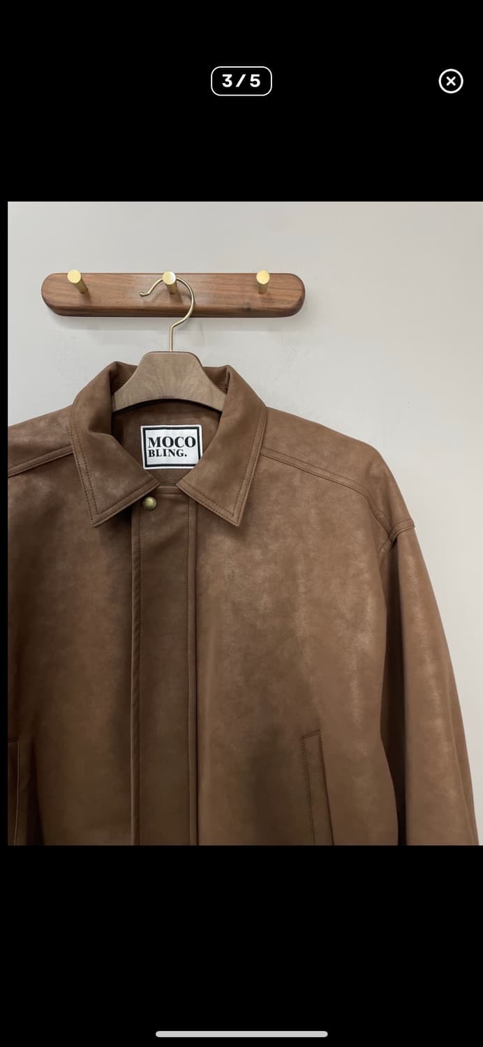 빈티지 브라운 스웨이드 가죽자켓 A2996 상품이미지3