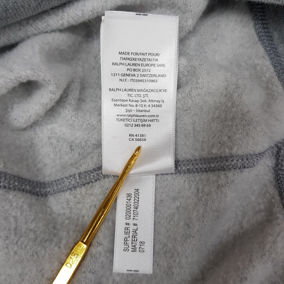 폴로 랄프로렌 클래식 로고 코튼 블렌드 맨투맨  M사이즈 상품이미지9