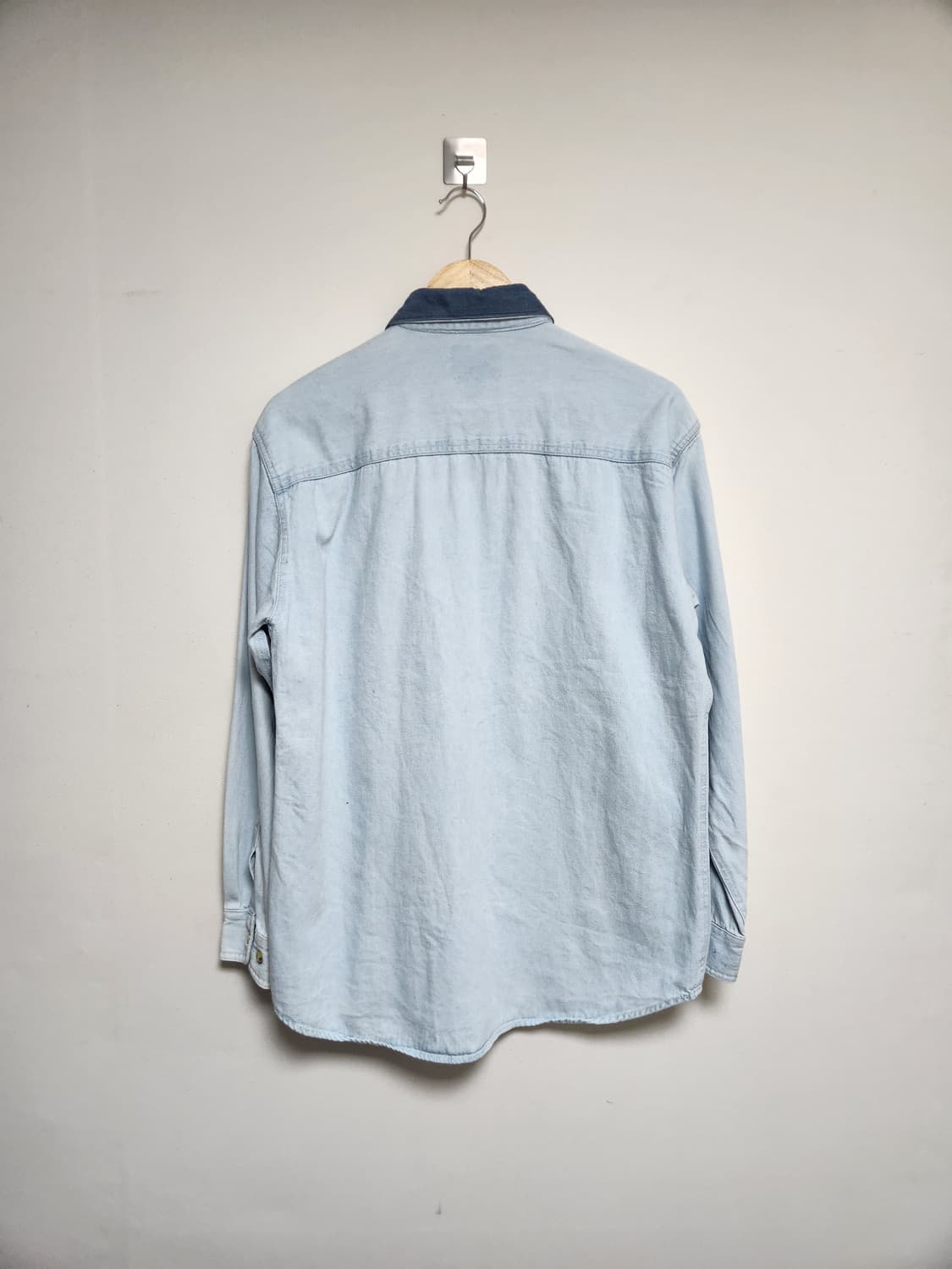 칼하트Carhartt 카라 배색 데님 셔츠 M - S205 상품이미지2