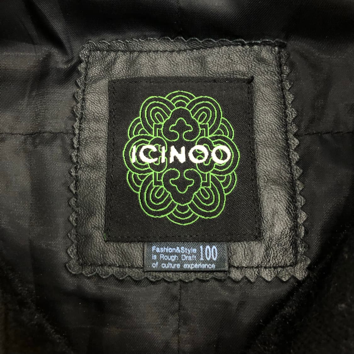 ICINOO 빈티지 양가죽 퍼 도킹 레더 가죽 자켓 상품이미지5