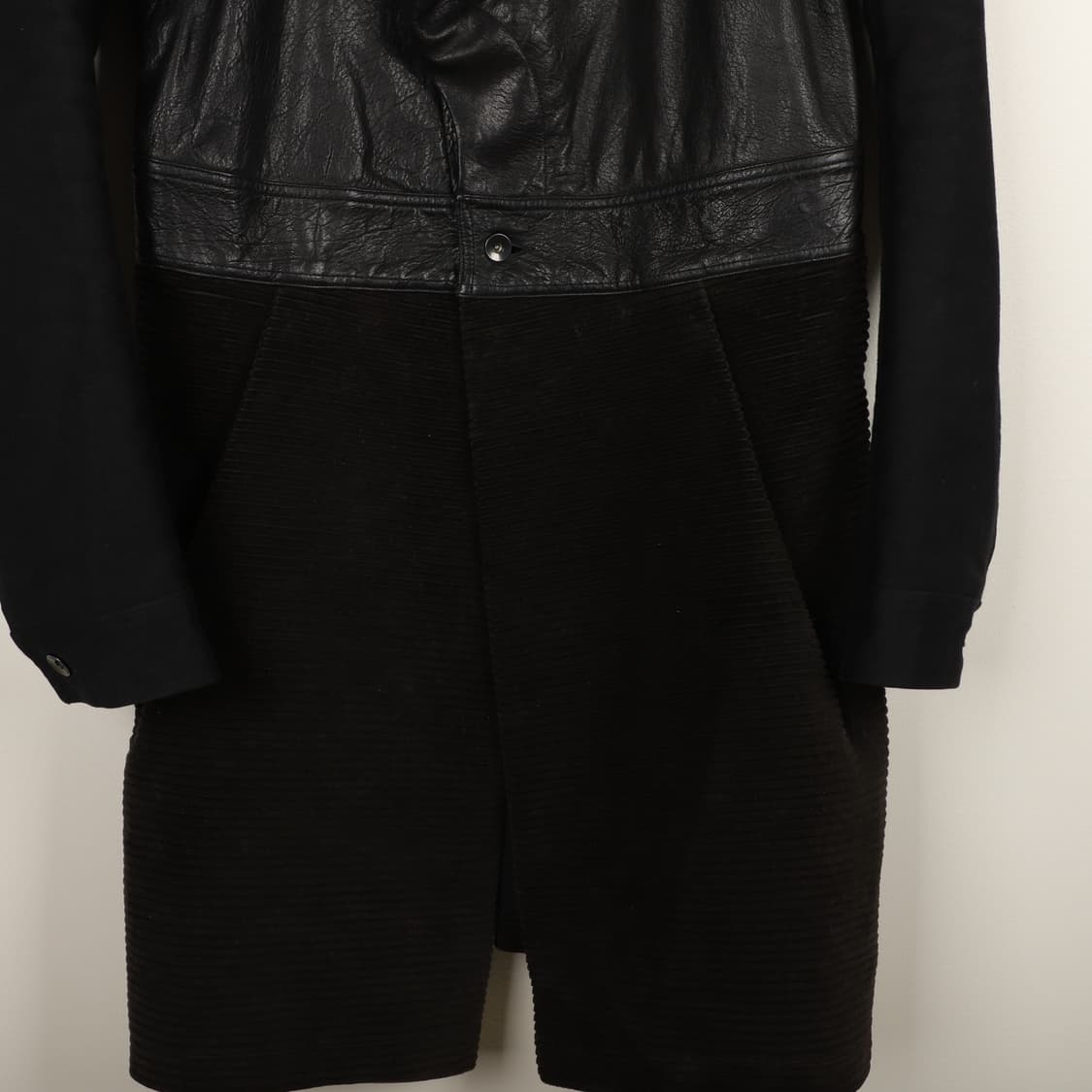 S / Rick Owens 릭오웬스 가죽 코듀로이 코트 상품이미지6