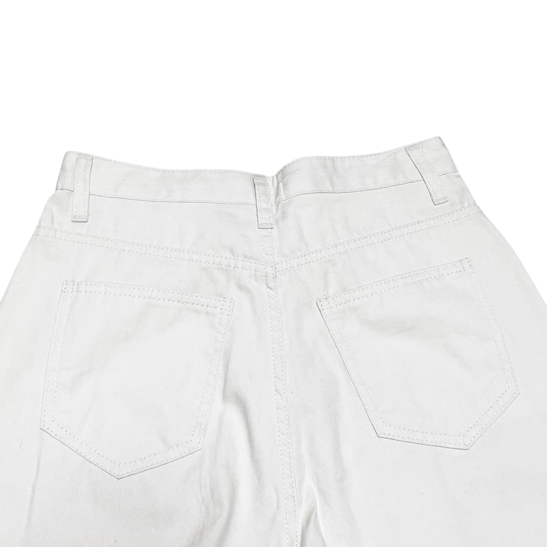 Standard wide-fit cotton pants_Ivory 상품이미지3