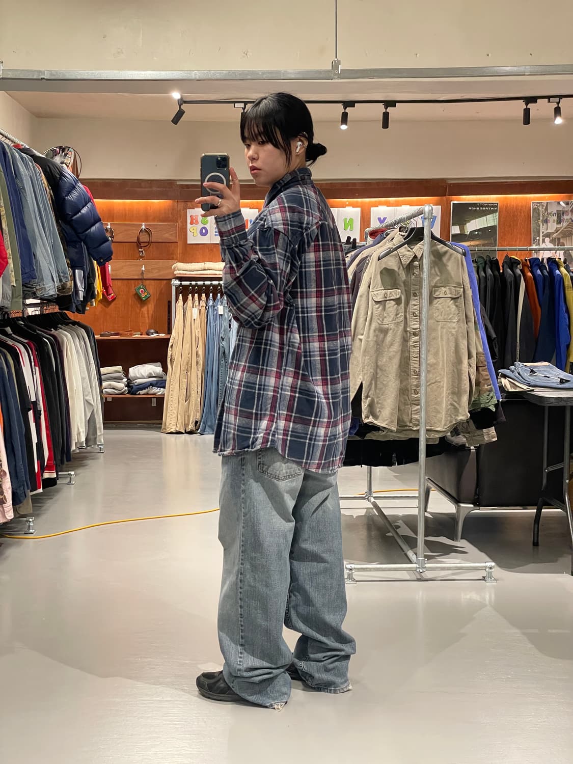 빈티지 플란넬 웨스턴 셔츠 상품이미지3