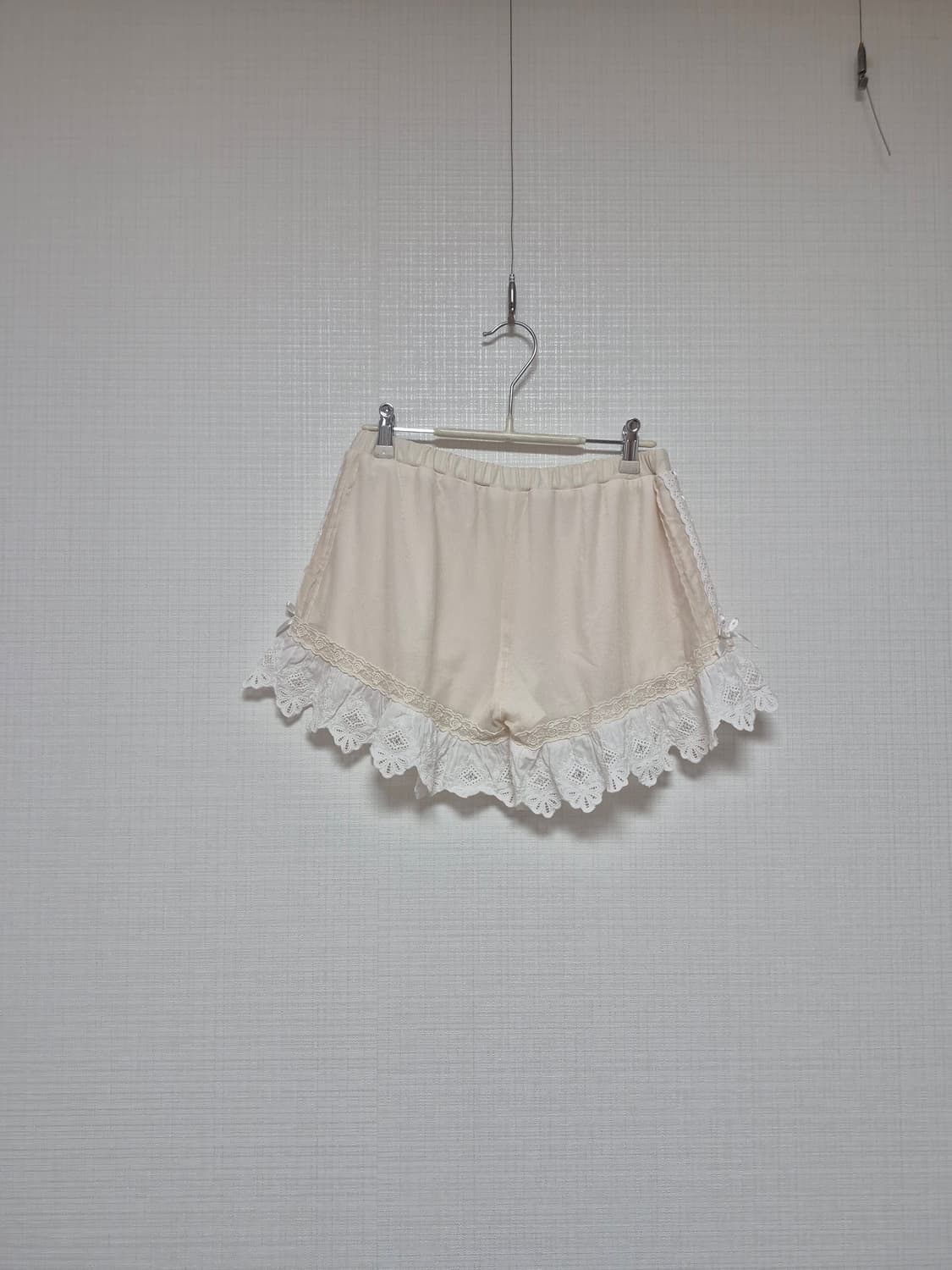 Language 히메갸루 면레이스 스카팡 아이보리 상품이미지3