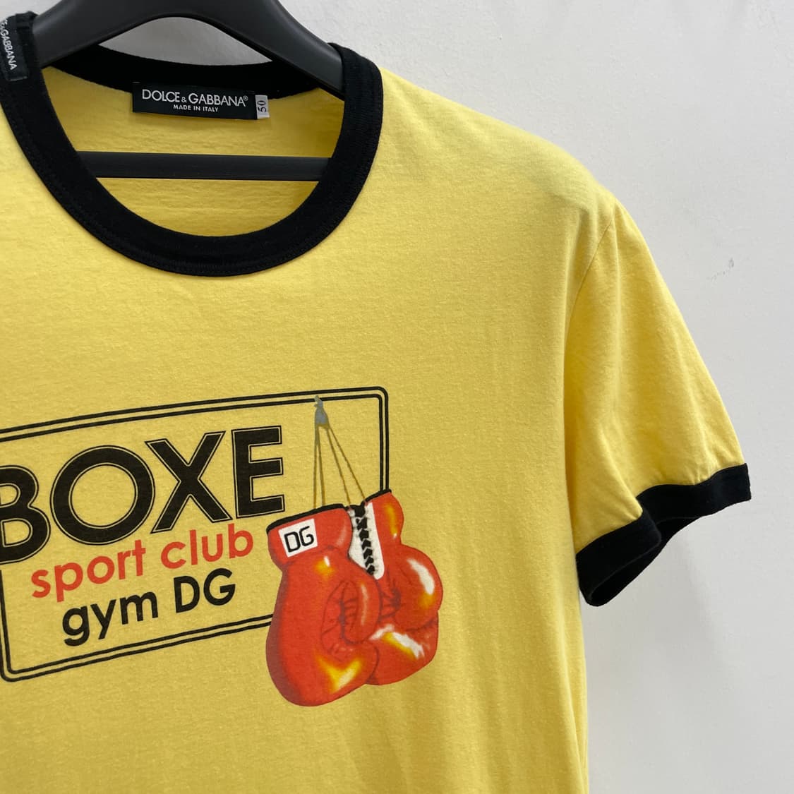 돌체앤가바나 공용S-M 복싱 로고 링거 반팔 티셔츠 상품이미지2