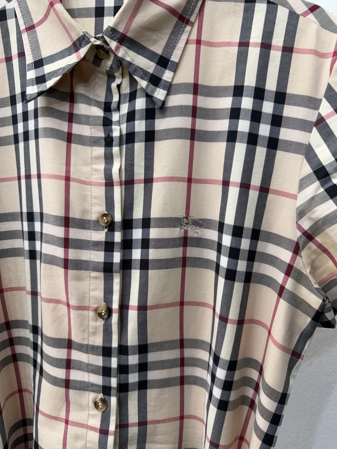 정품) 버버리 여성 체크 노바셔츠 원피스 L 상품이미지3