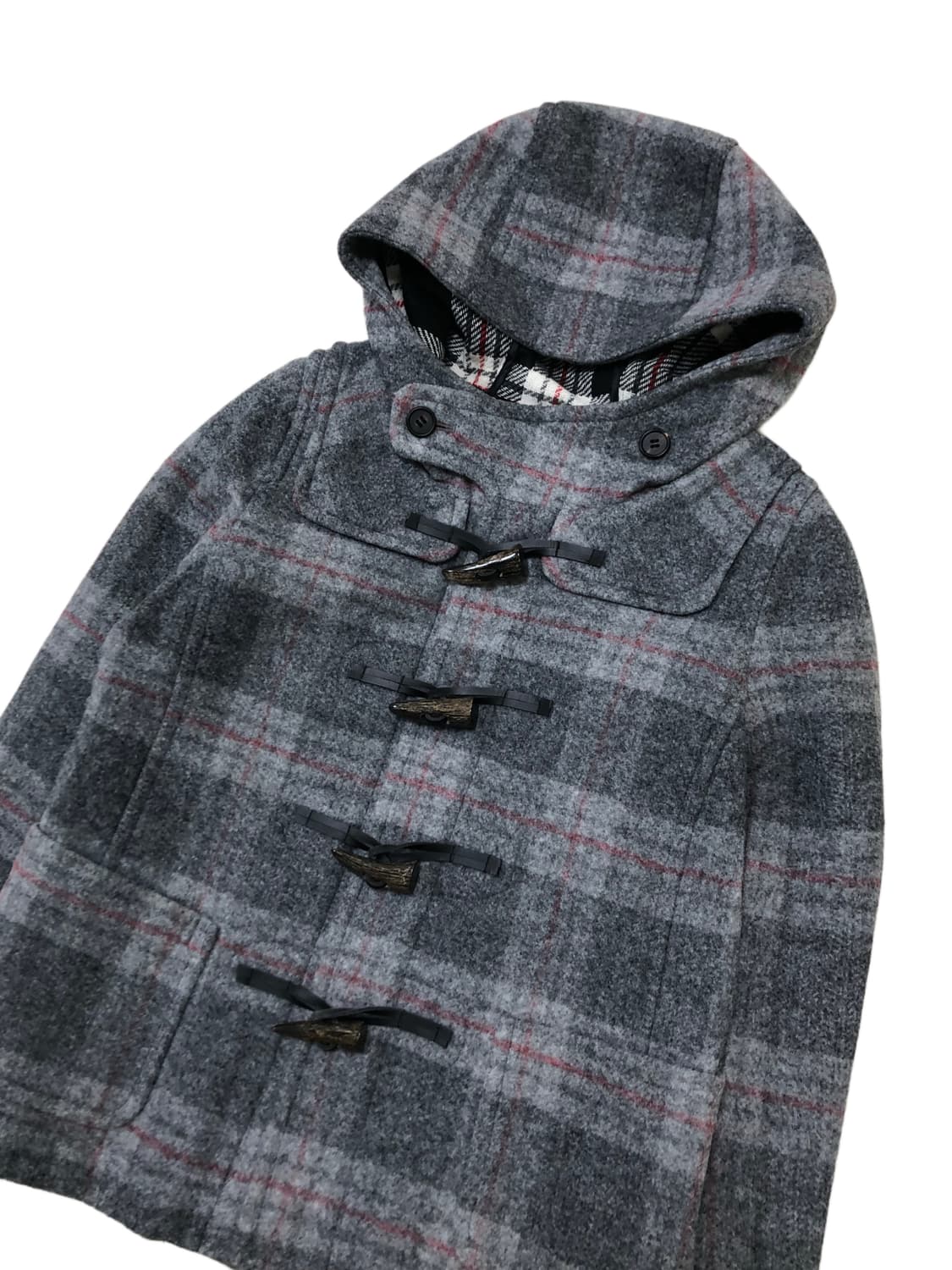 UNTITLED 체크 더플코트 상품이미지9